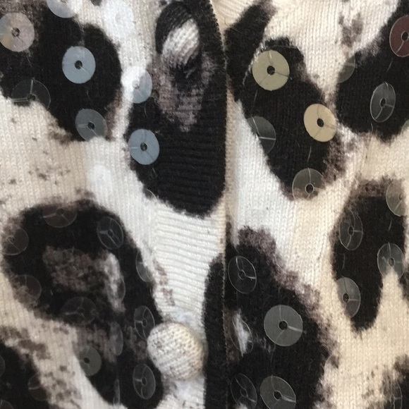 FINAL MARKDOWN LADIES’ INC Sequined Cardigan Sweater (PL) - Picture 5 of 10